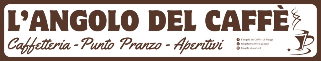 Adesivo per il frigo del bar L'Angolo del Caffè