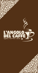 Grafiche coordinate Firenze. Copertina menù del bar L'Angolo del Caffè